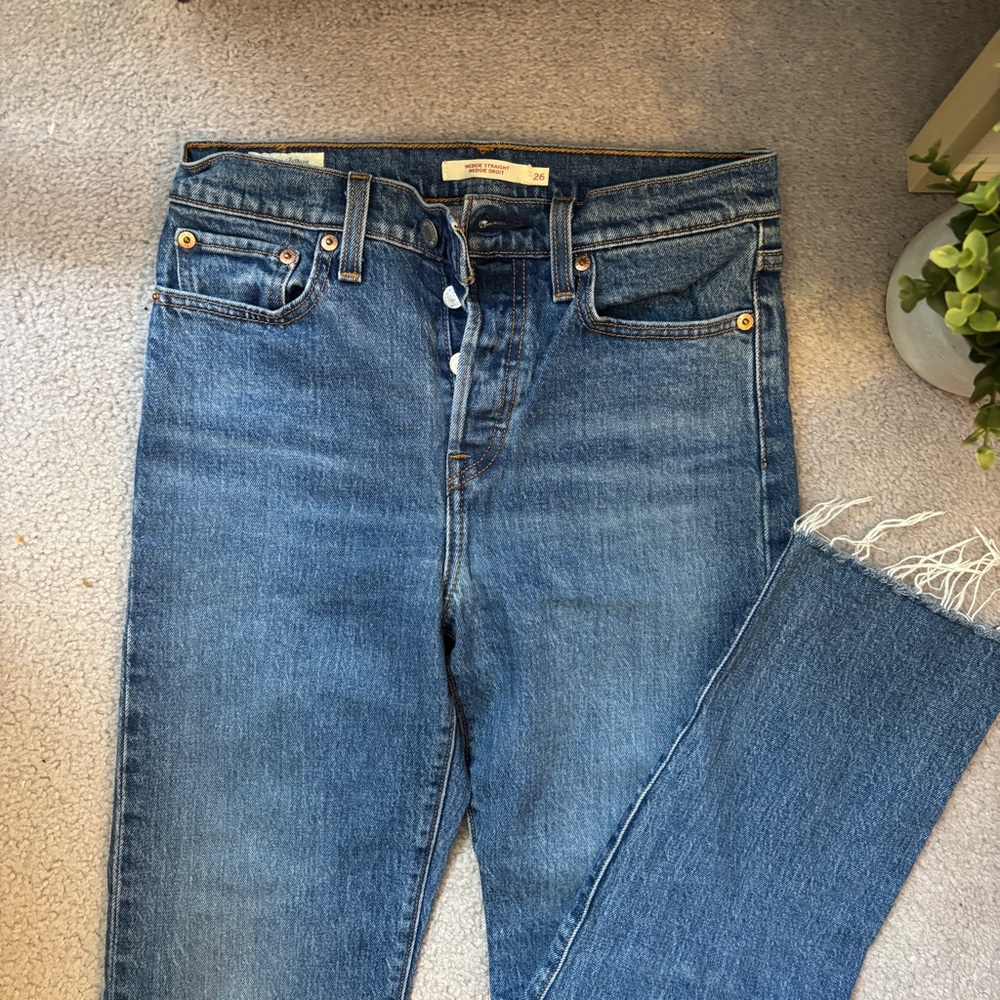 Levi's Blue Straight Leg Jeans